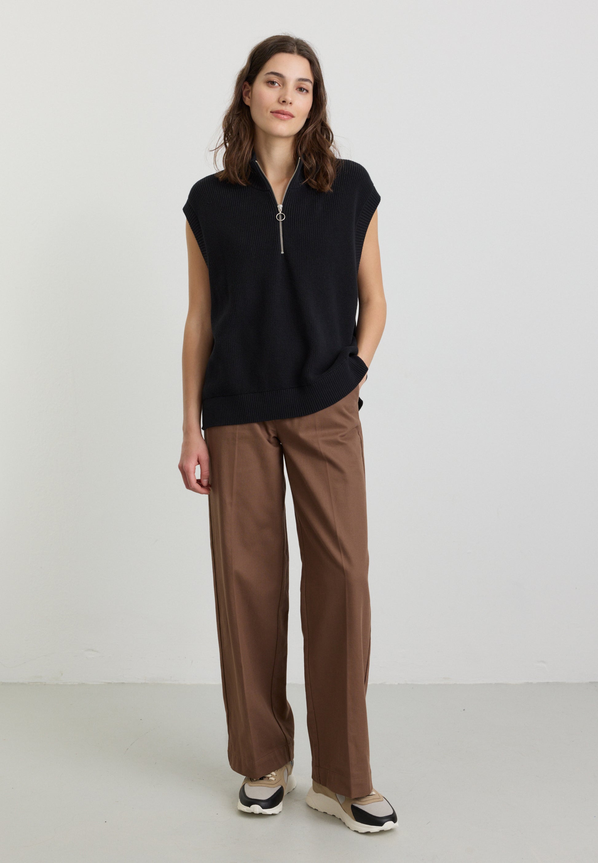 Pants LIGULARIA coffe brown | recolution