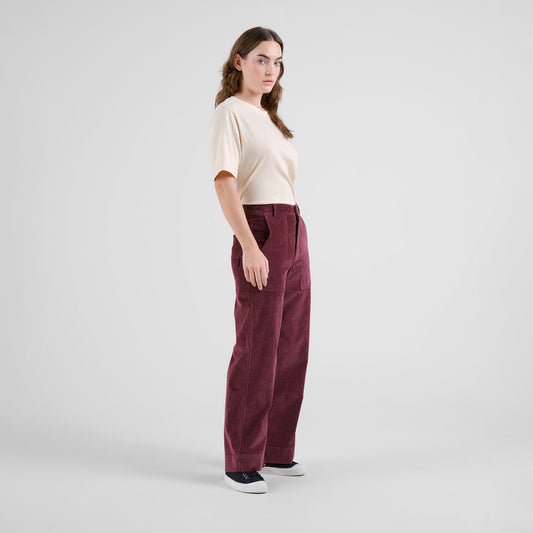 Workwear Pants Vara Corduroy Fig Red | DEDICATED