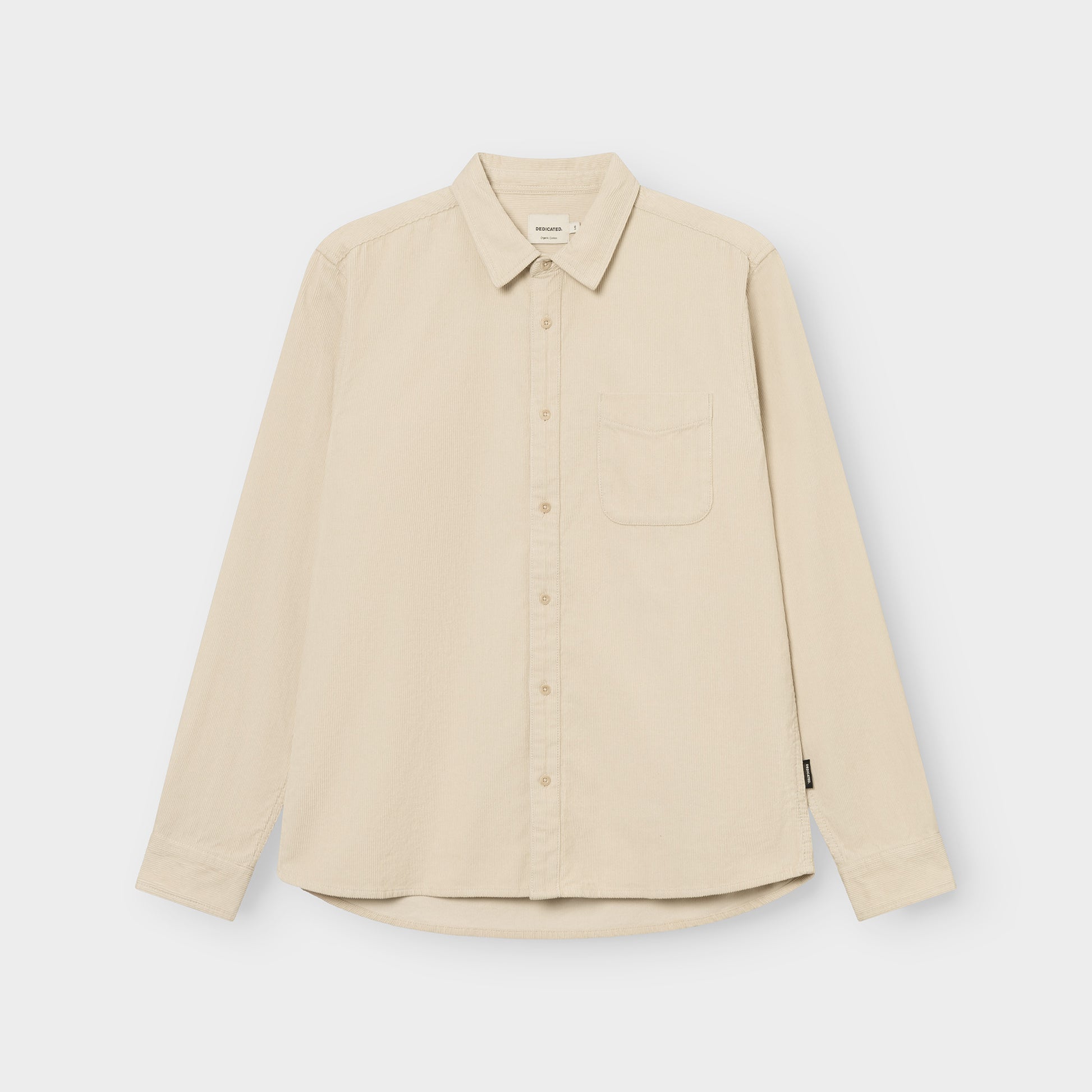 Shirt Varberg Corduroy Oat White | DEDICATED