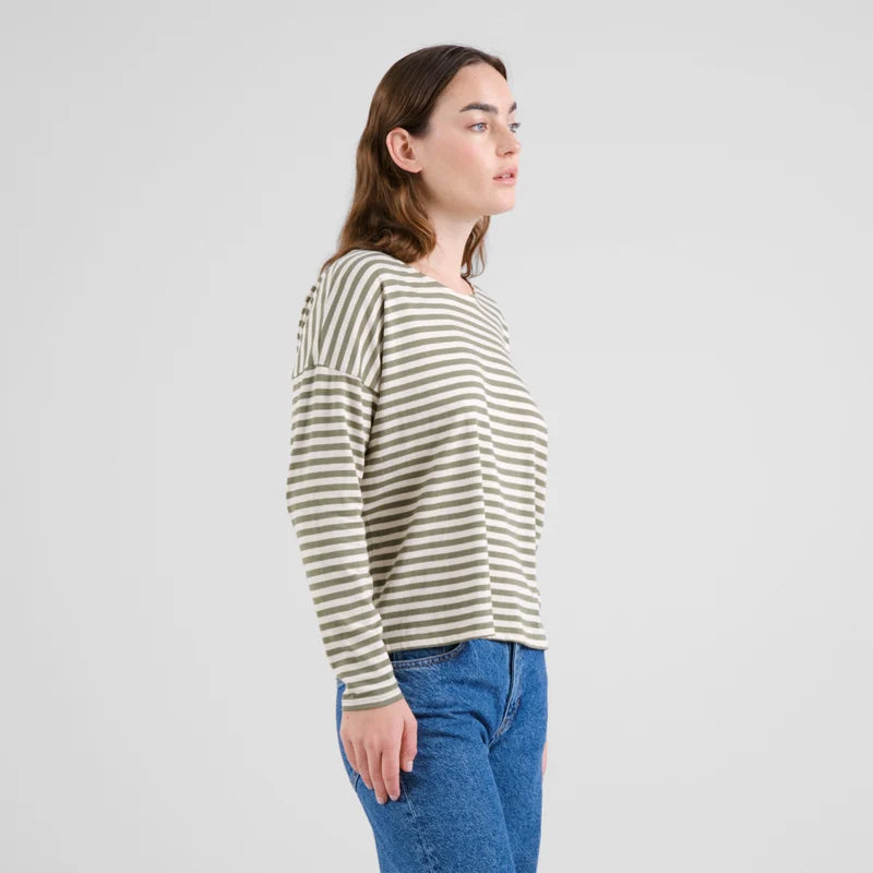 Top Humledal Stripes Leaf Green | DEDICATED