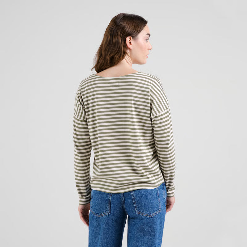 Top Humledal Stripes Leaf Green | DEDICATED