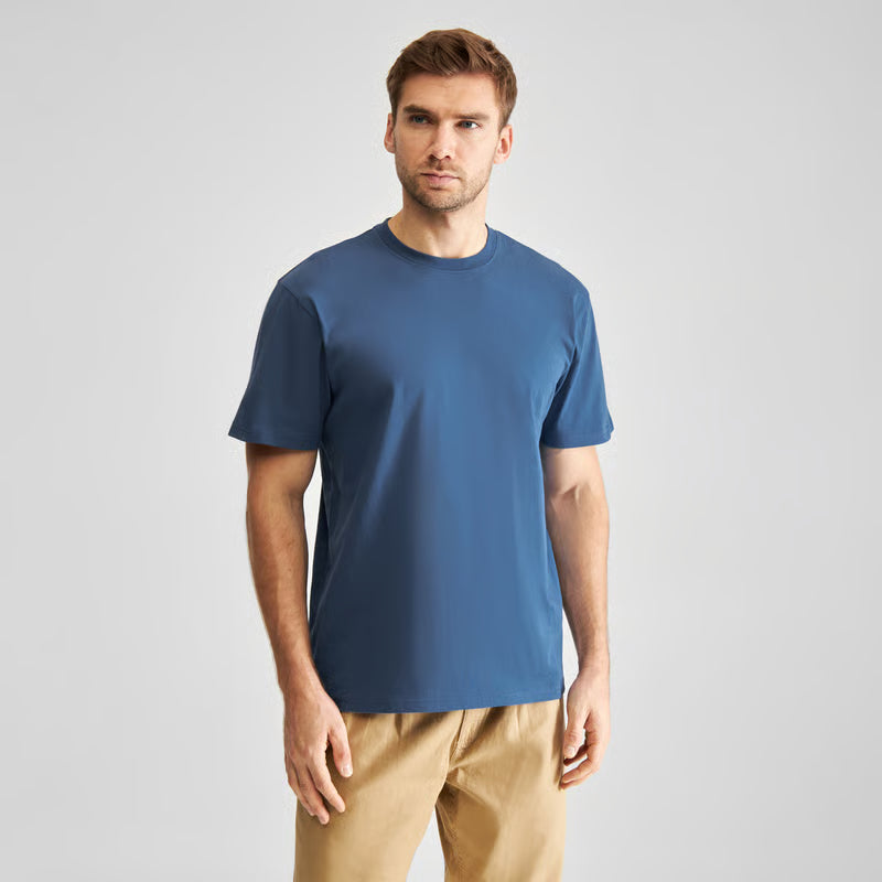 T-shirt Stockholm Base True Blue | DEDICATED
