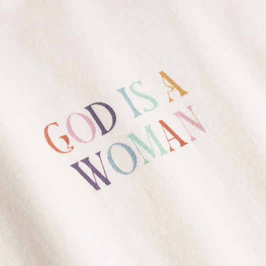 T-shirt Vadstena God is a Woman Off-White | DEDICATED to