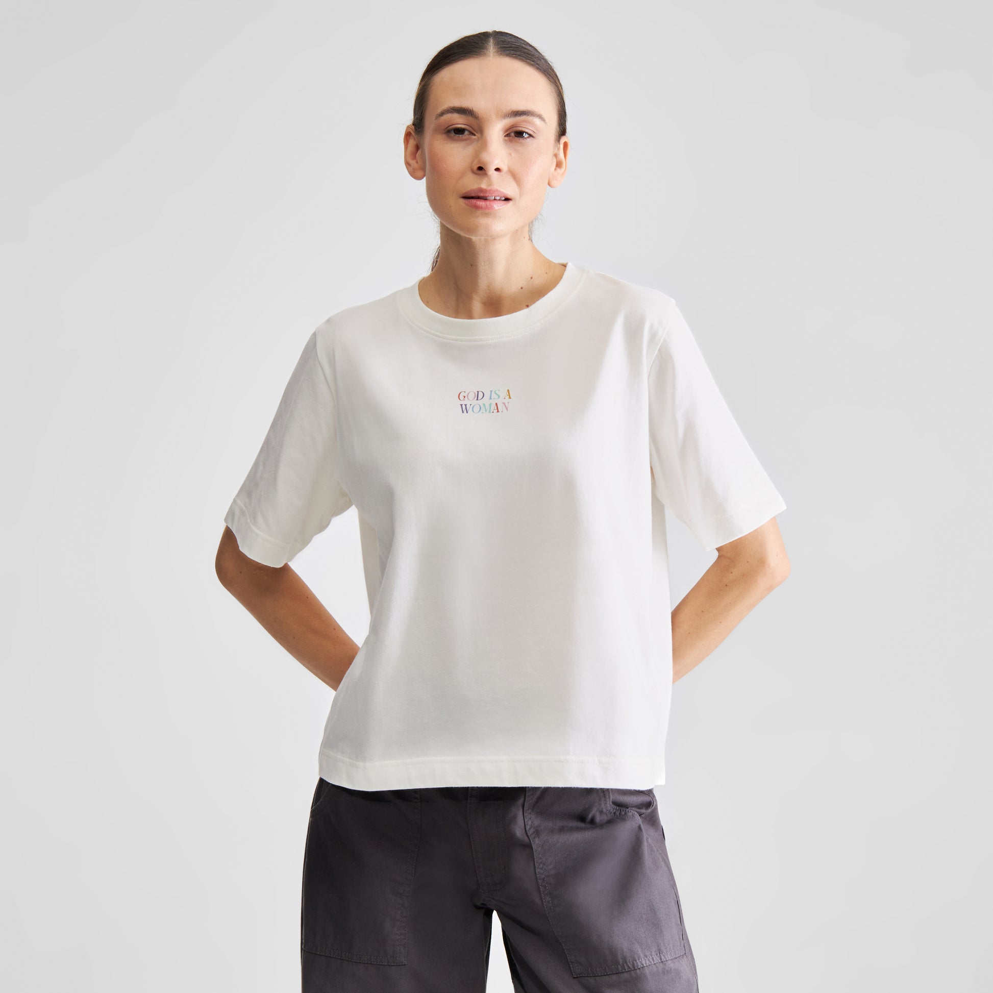 T-shirt Vadstena God is a Woman Off-White | DEDICATED to