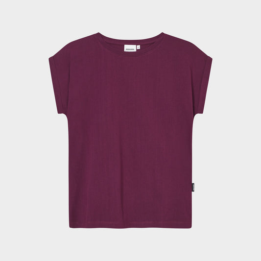 T-shirt Visby Base Fig Red | DEDICATED