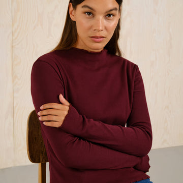 Rib Top Ryd Fig Red | DEDICATED