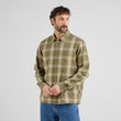 Shirt Rute Flannel Shadow Check Leaf Green | DEDICATED