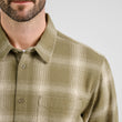 Shirt Rute Flannel Shadow Check Leaf Green | DEDICATED