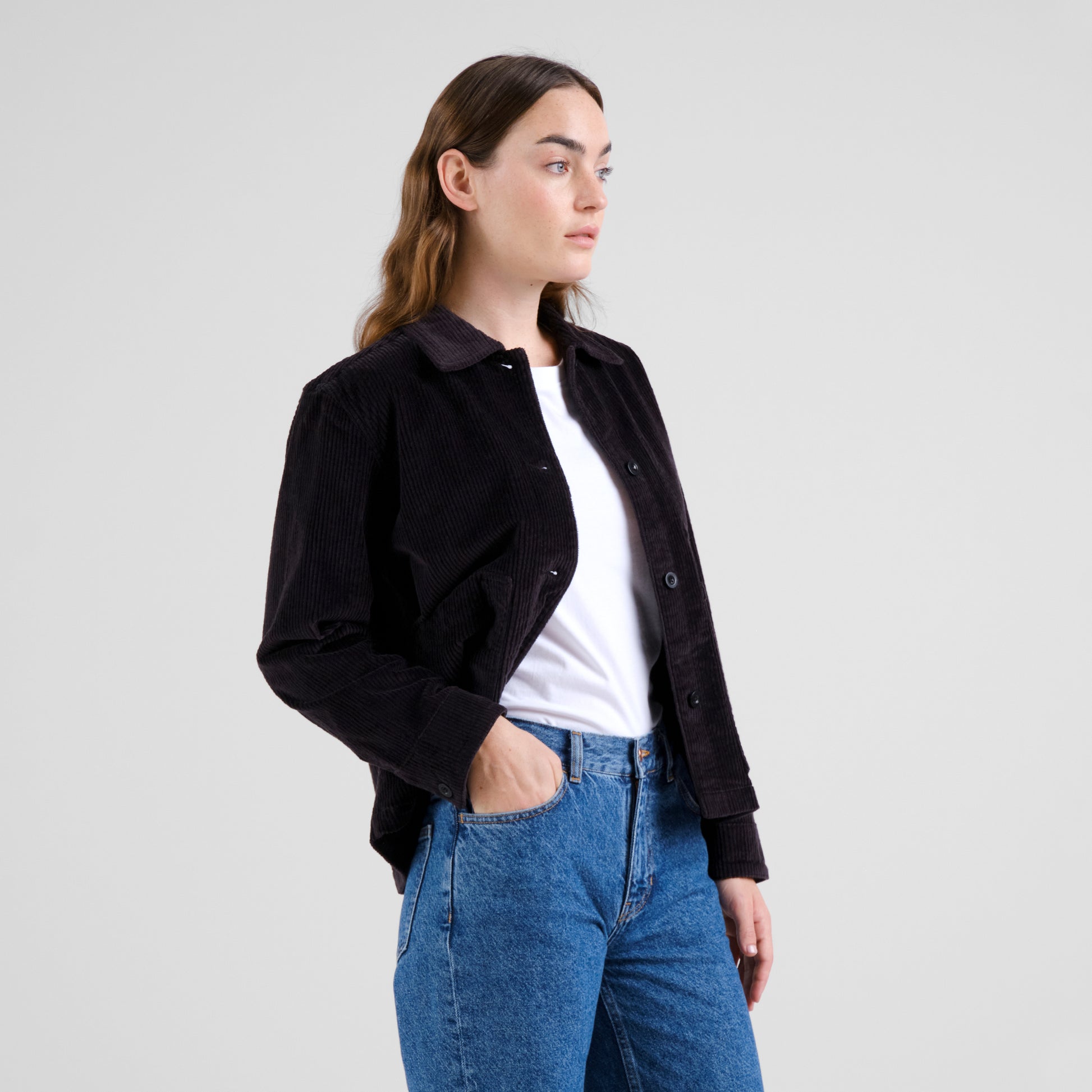 Jacket Stiby Corduroy Black | DEDICATED