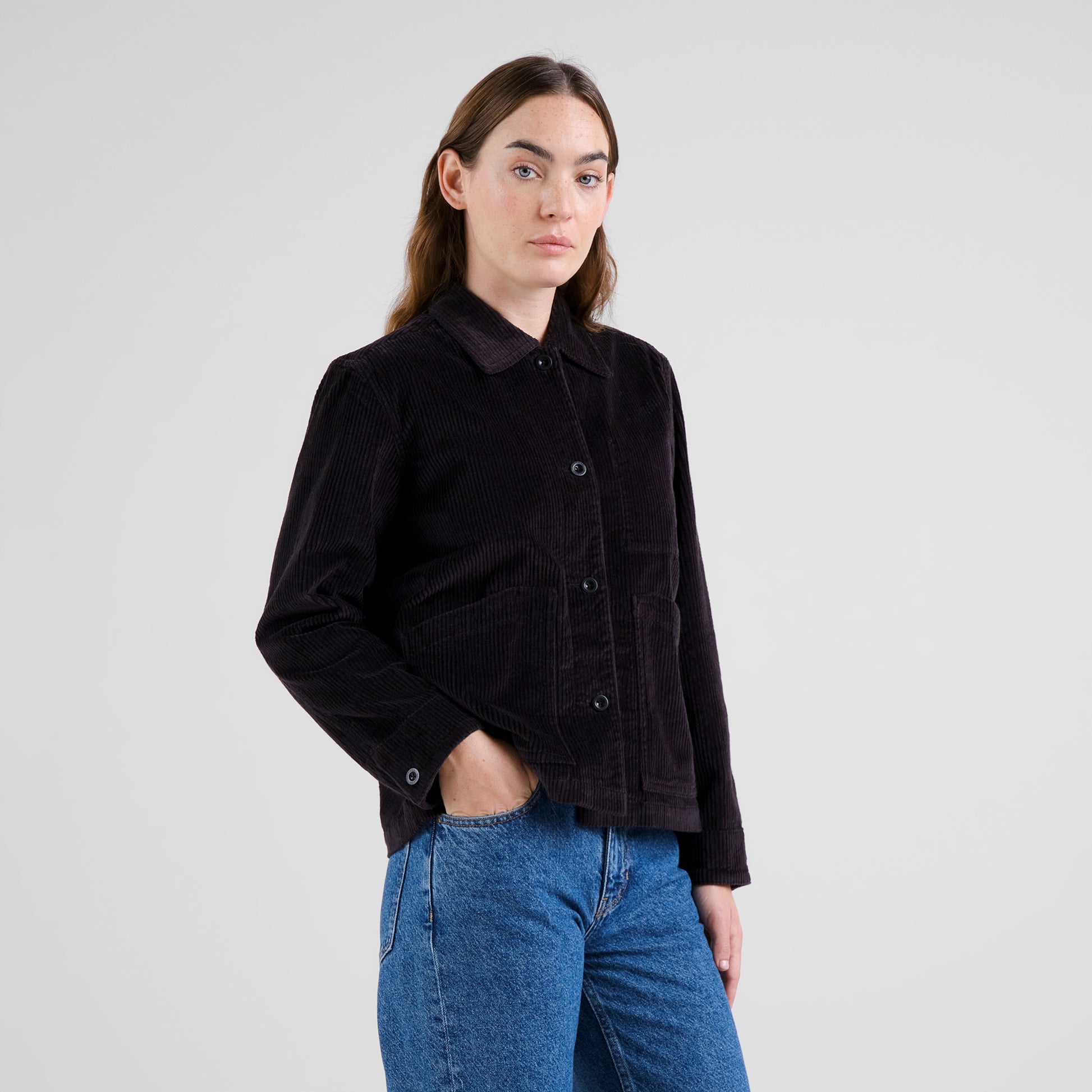 Jacket Stiby Corduroy Black | DEDICATED