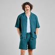 Shorts Sibbarp Linen Mediterranea Green | DEDICATED