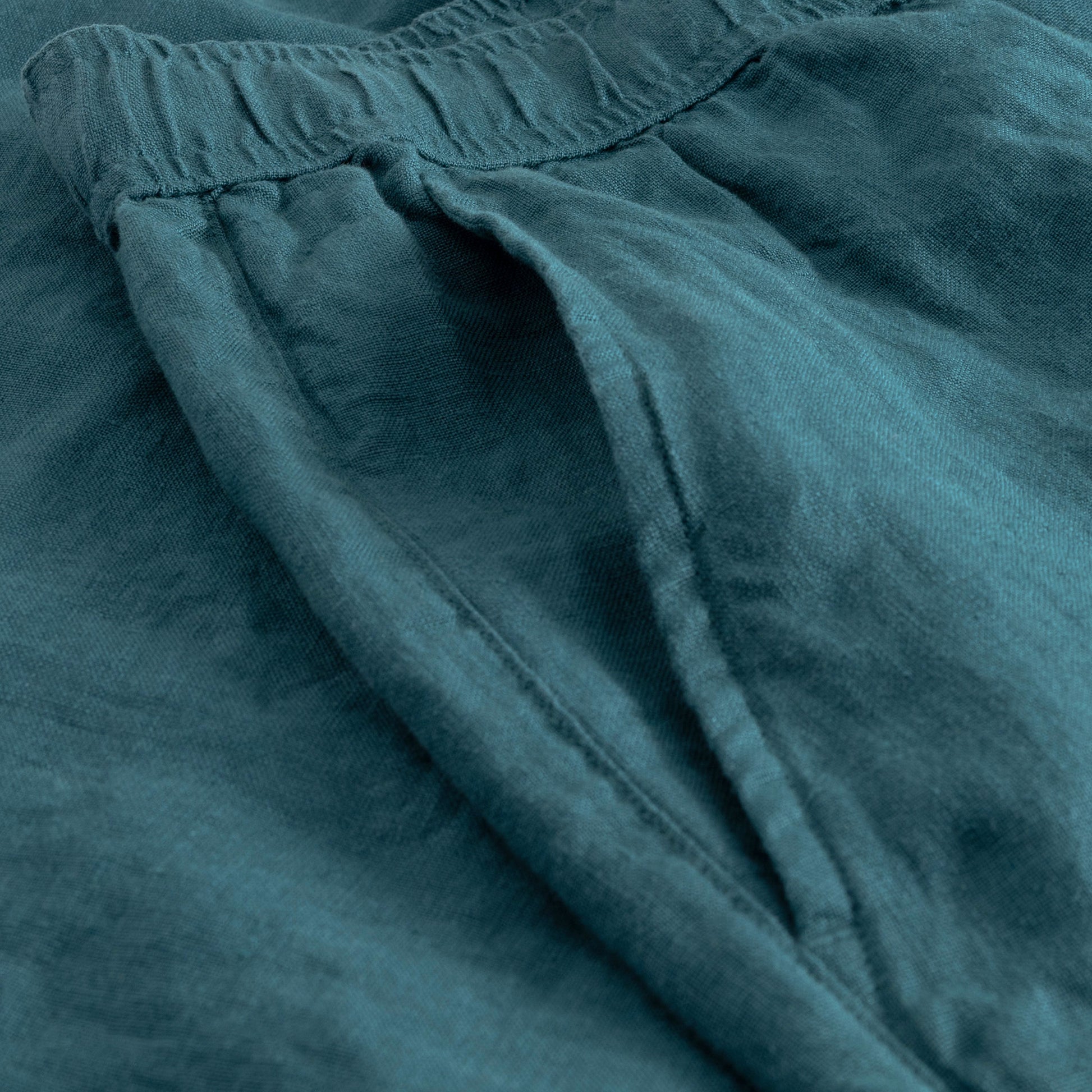 Shorts Sibbarp Linen Mediterranea Green | DEDICATED