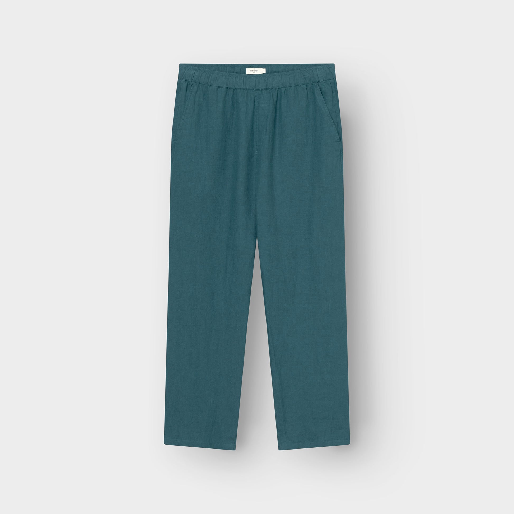Pants Borrby Linen Mediterranea Green | DEDICATED