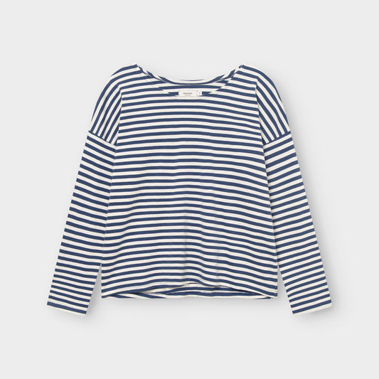 Longsleeve Humledal Stripes Insignia Blue | DEDICATED