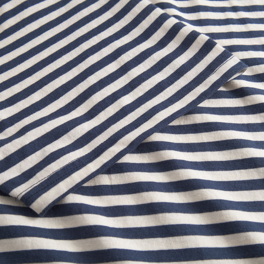 T-shirt Stockholm Stripes Insignia Blue | DEDICATED