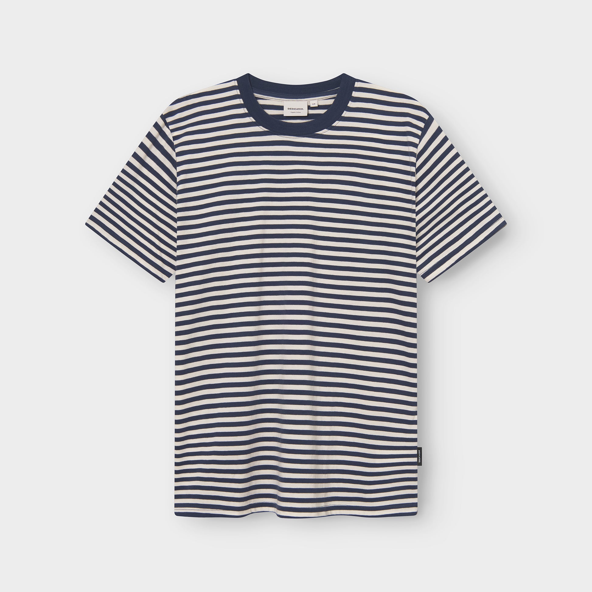 T-shirt Stockholm Stripes Insignia Blue | DEDICATED