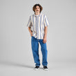 Hemd Brantevik Floral Stripe Blue | DEDICATED