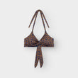 Bikini Top Gullholma Leopard Light Brown | DEDICATED