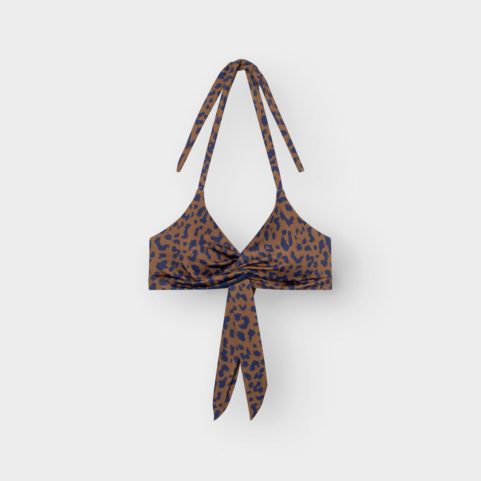 Bikini Top Gullholma Leopard Light Brown | DEDICATED
