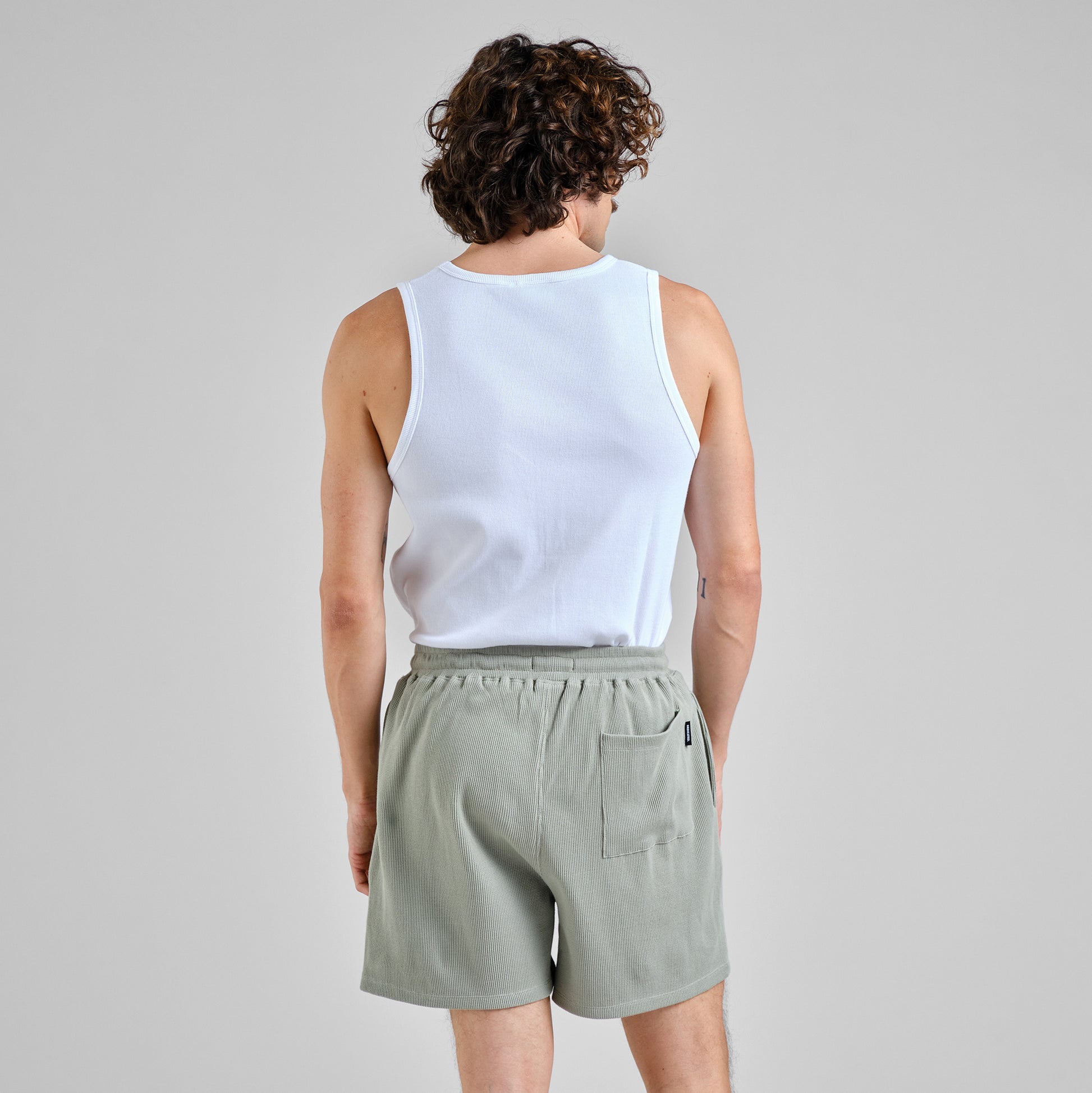 Shorts Essingen Waffle Iceberg Green | DEDICATED