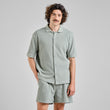 Hemd Falkvik Waffle Iceberg Green | DEDICATED