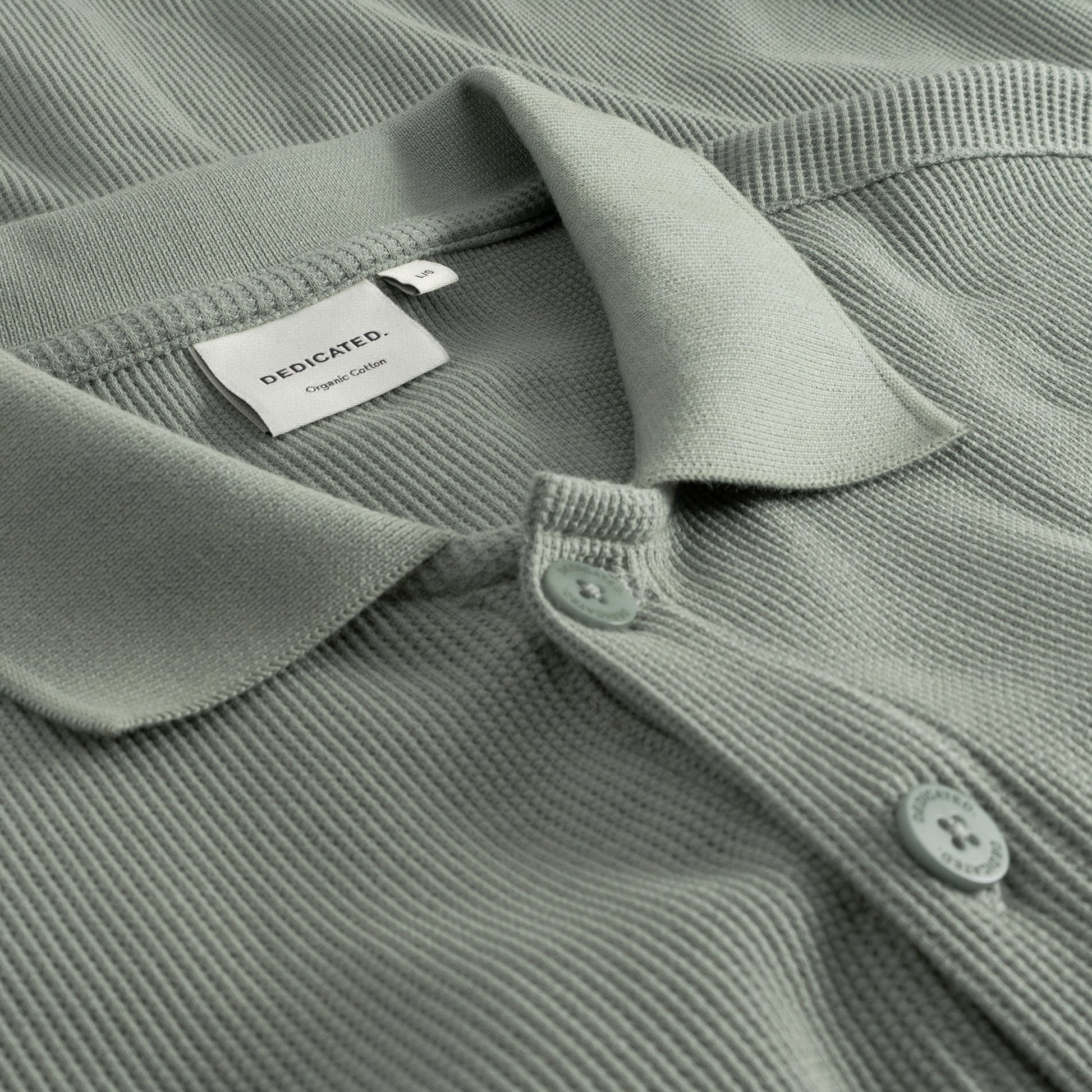 Hemd Falkvik Waffle Iceberg Green | DEDICATED