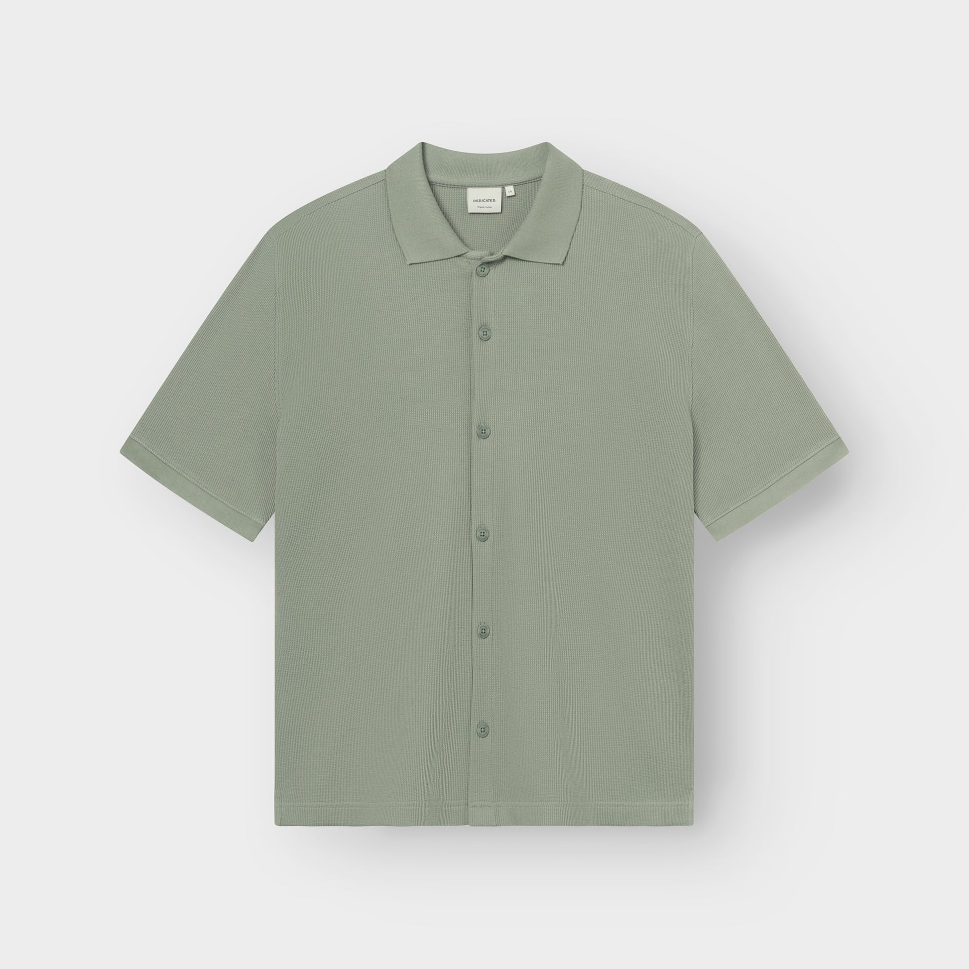 Hemd Falkvik Waffle Iceberg Green | DEDICATED