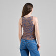Rib Top Valdermarsvik Leopard Light Brown | DEDICATED