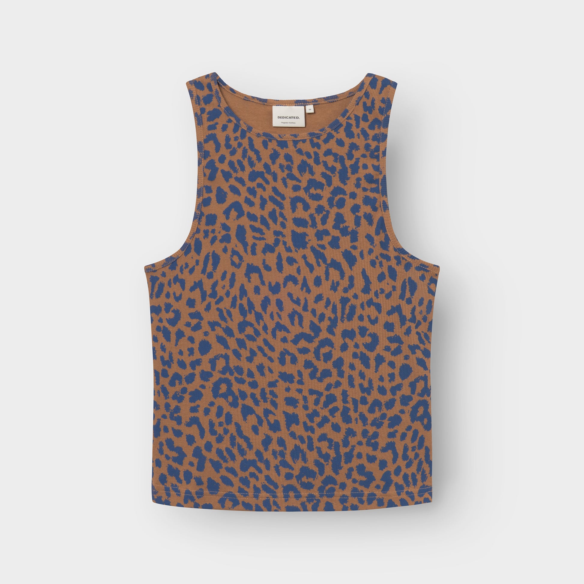 Rib Top Valdermarsvik Leopard Light Brown | DEDICATED