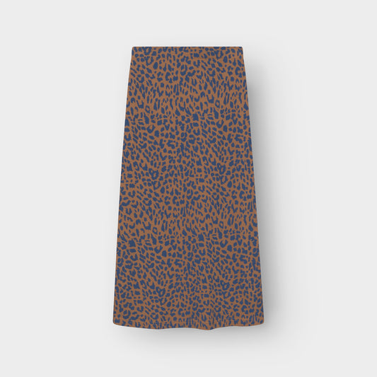Rock Rib Skirt Kvarnvik Leopard Light Brown | DEDICATED