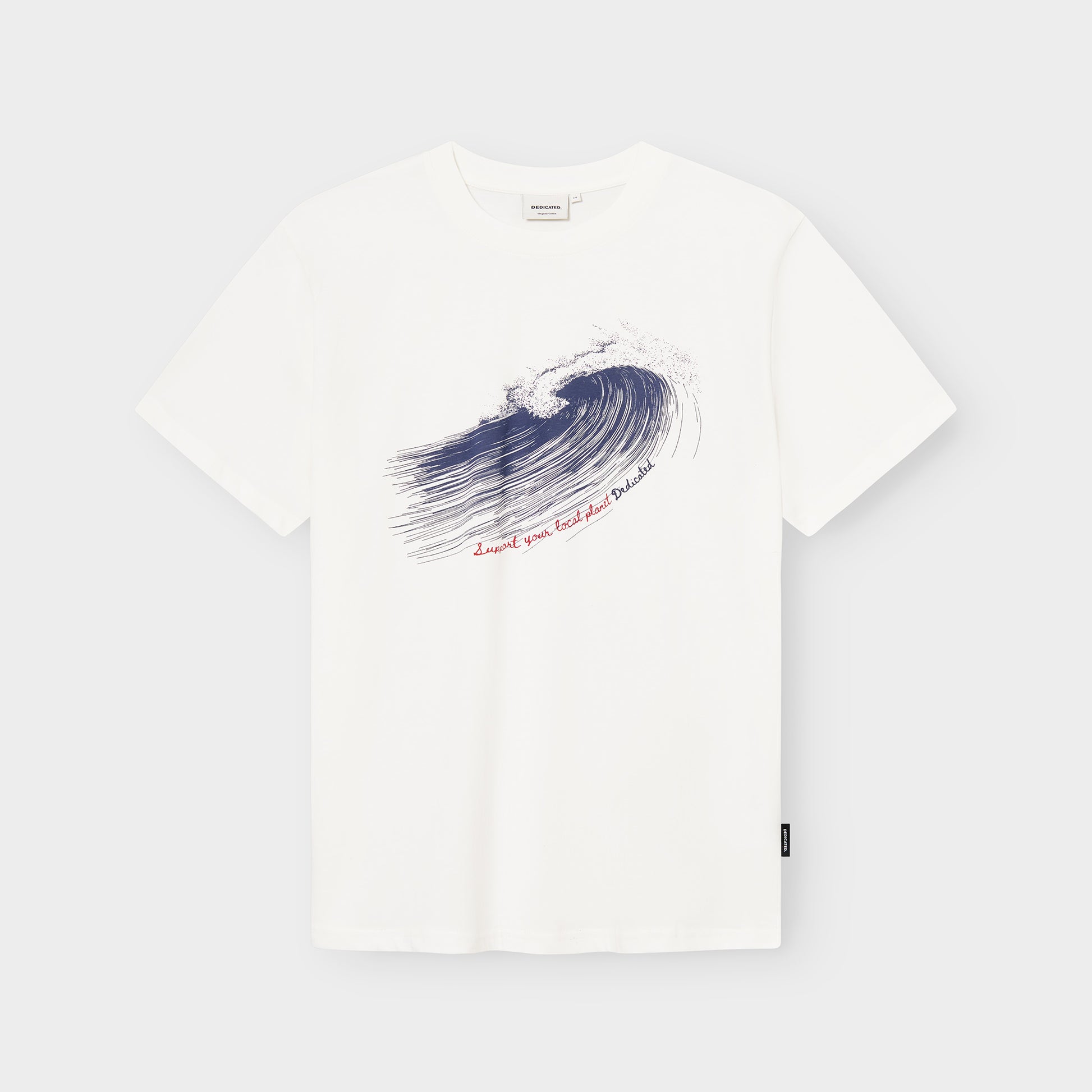 T-shirt Stockholm Support Line Wave Off-White | DEDICATED