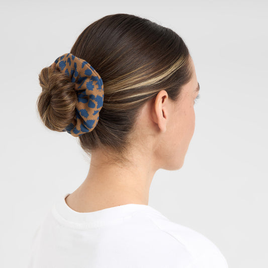 Scrunchie Rib Leopard Light Brown | DEDICATED