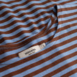 Top Humledal Stripes Cappuccino Brown/Cornflower Blue | DEDICATED