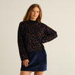 Sweater Limhamn Leopard Multi Color | DEDICATED