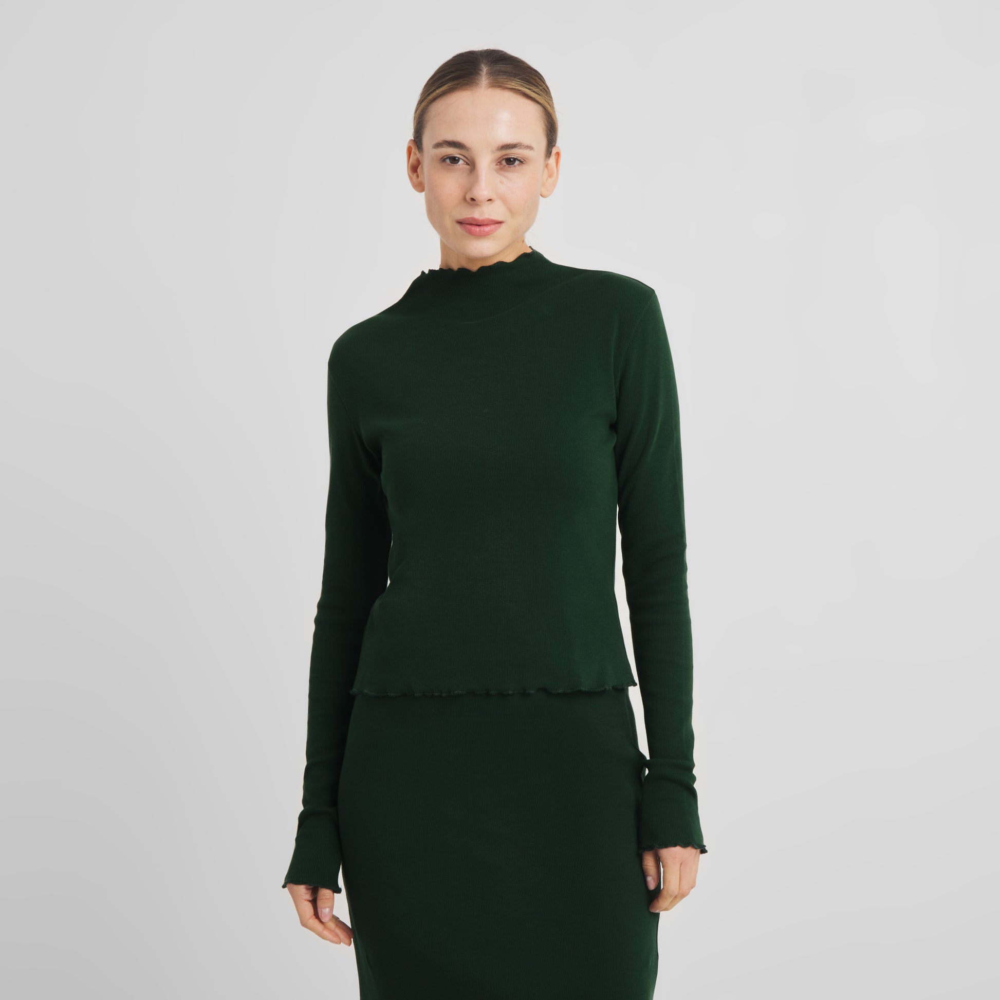 Rib Top Ryd Dark Green | DEDICATED