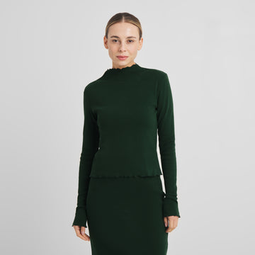 Rib Top Ryd Dark Green | DEDICATED