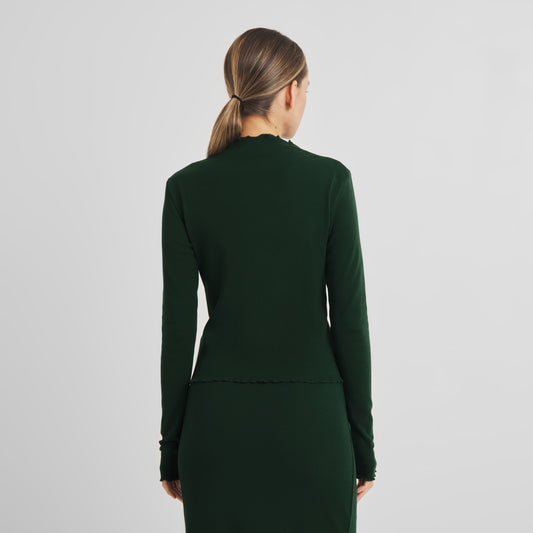 Rib Top Ryd Dark Green | DEDICATED