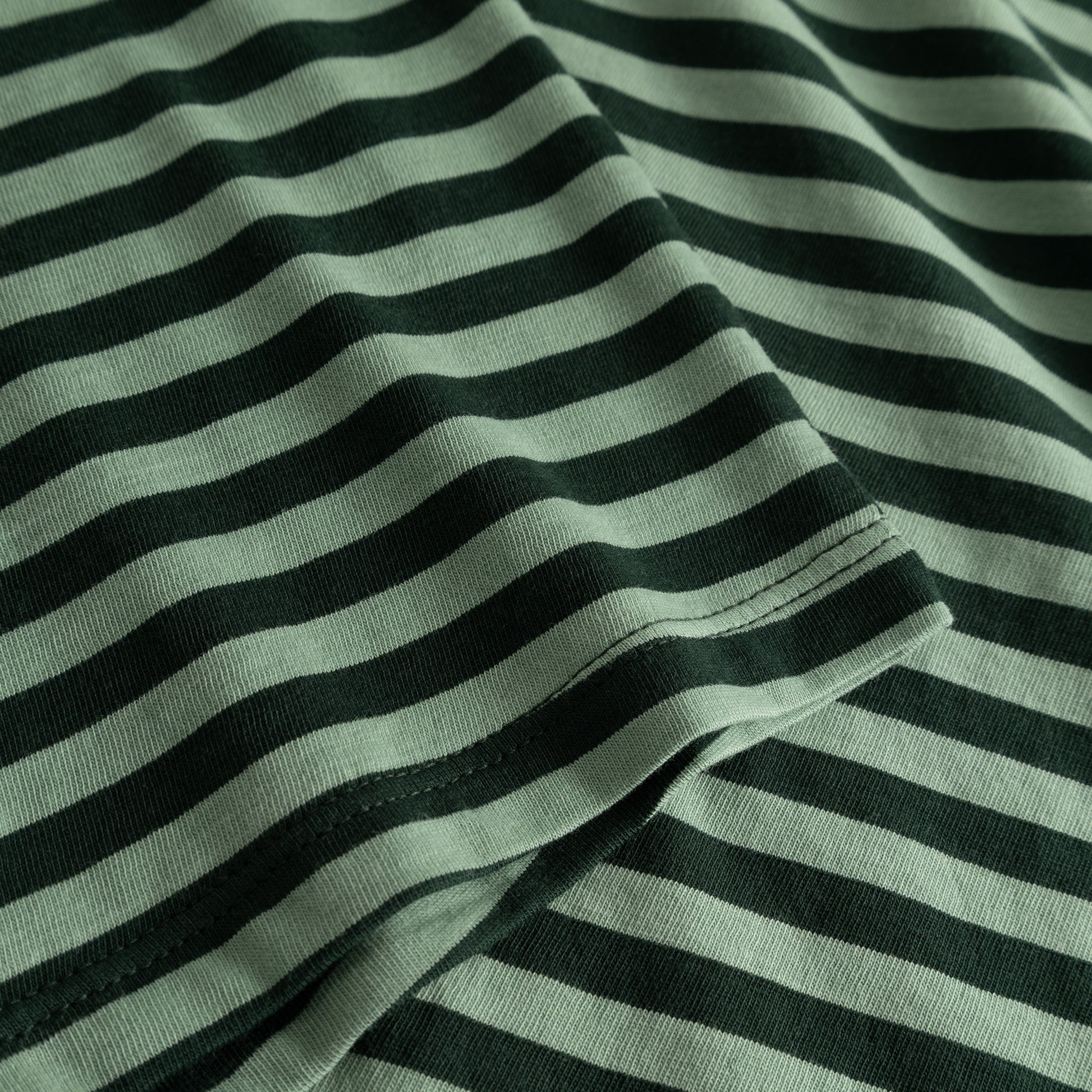 Top Humledal Stripes Dark Green/Granite Green | DEDICATED