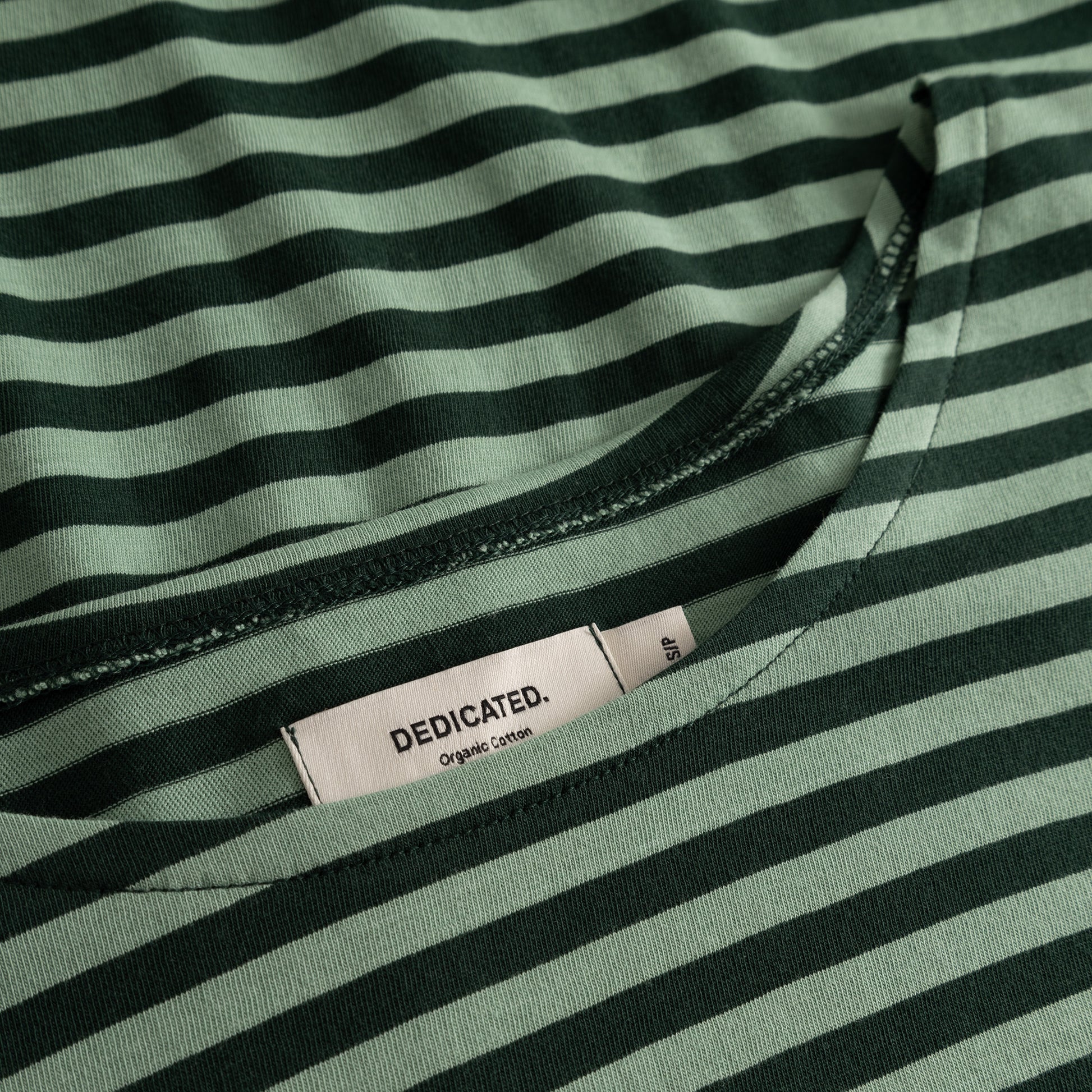 Top Humledal Stripes Dark Green/Granite Green | DEDICATED
