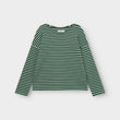 Top Humledal Stripes Dark Green/Granite Green | DEDICATED