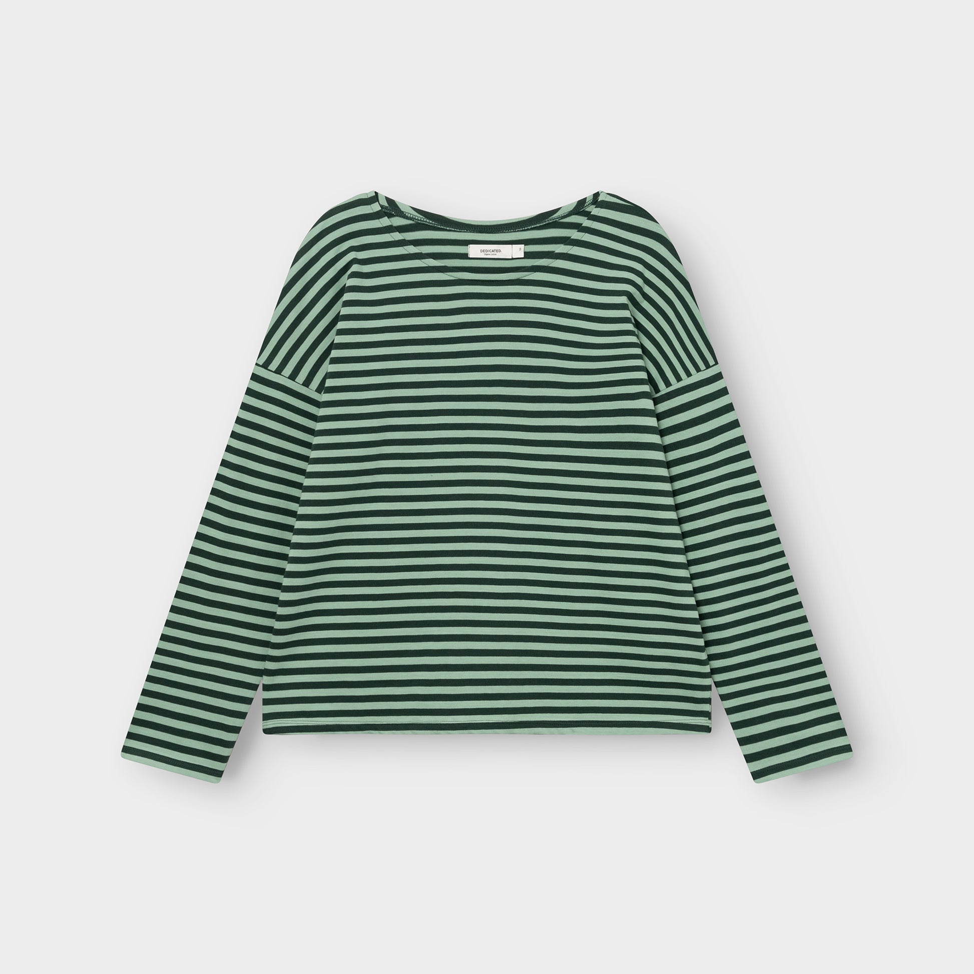 Top Humledal Stripes Dark Green/Granite Green | DEDICATED