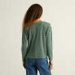 Top Humledal Stripes Dark Green/Granite Green | DEDICATED