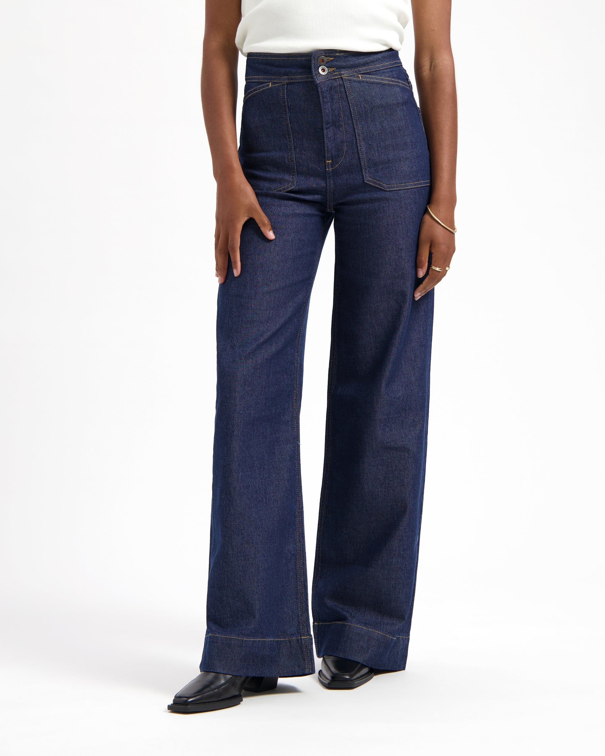 Jeans Farrah Worker Rinse | KUYICHI
