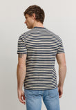 T-Shirt DELONIX STRIPES dark navy | recolution