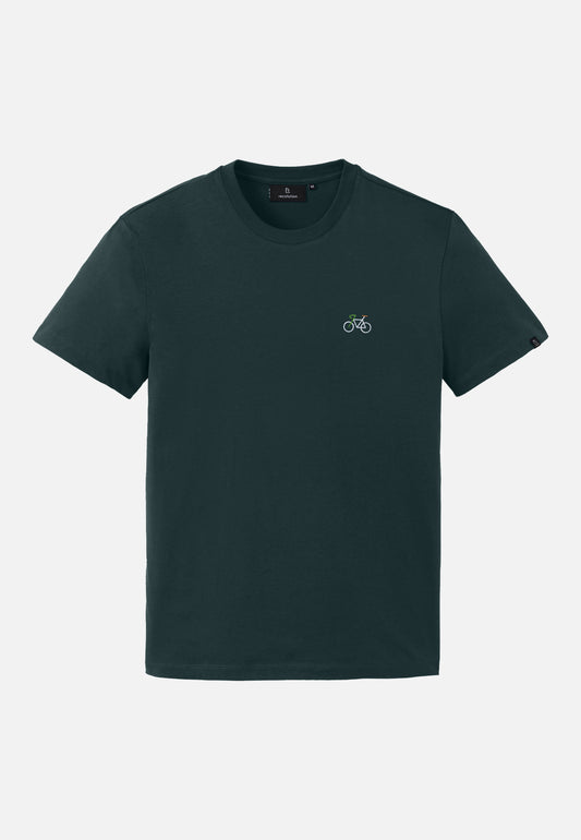 T-Shirt AGAVE BIKE deep green | recolution