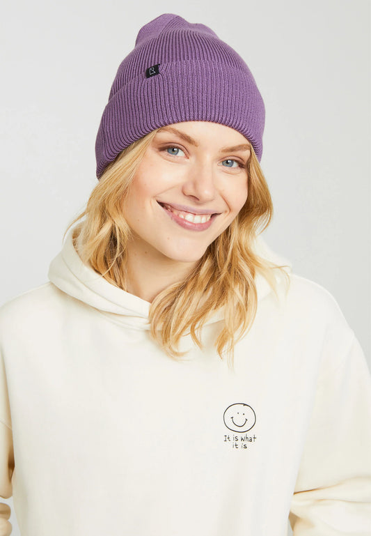 Hoodie OLIVE SMILEY summer sand | recolution