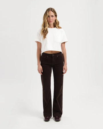Hose Lena Loose Corduroy braun | KUYICHI