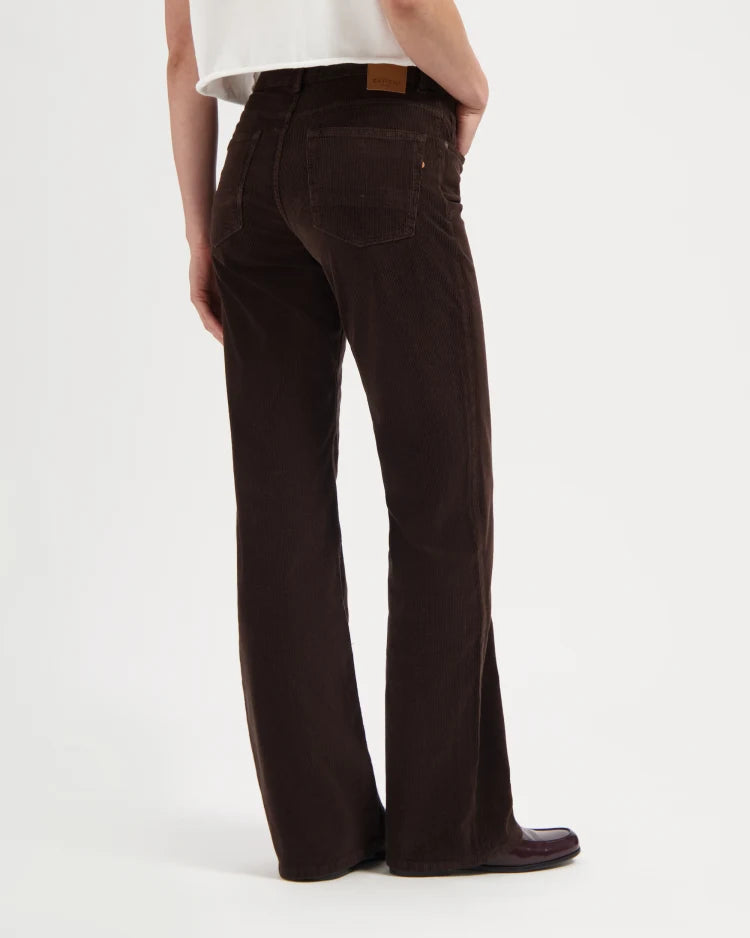 Hose Lena Loose Corduroy braun | KUYICHI