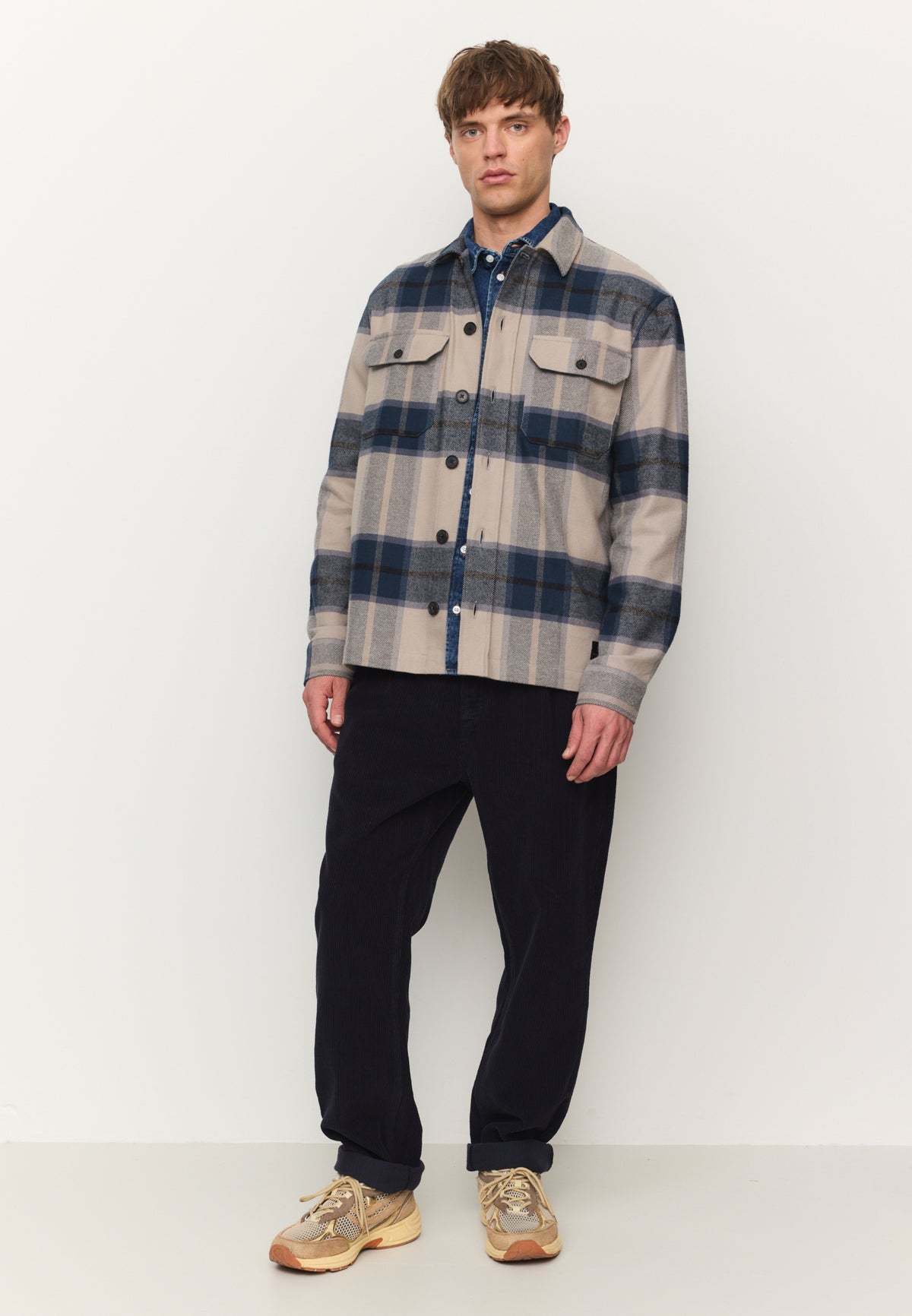 Overshirt MESQUITE CHECK navy | recolution