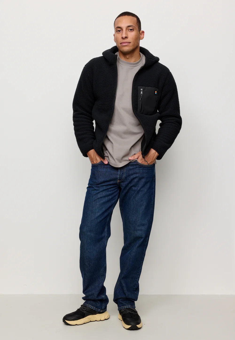 Fleecejacke SEDUM black | recolution